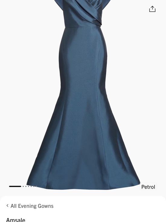 Amsale Dresses & Skirts - Amsale Petrol Satin Mermaid Skirt